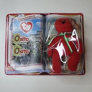 NIB TY BEANIE BABY Osito The Bear Mexico international Bears McDonald's Collect
